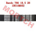 Bando CVT Belt 766 18.5 28 - Model MISYM-1B01AMA02 Bando CVT Belt 766 18.5 28 S08-009 | SYM 1B01AMA02 | Peugeot Tweet 50