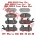 Front Right Left Rear Brake Pad