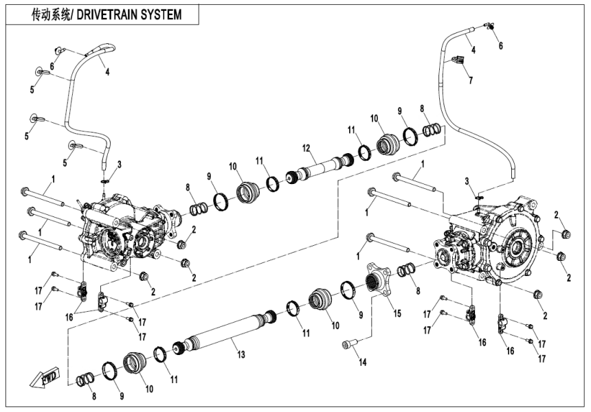 DRIVETRAIN SYSTEM CF1000AZ-2-F30