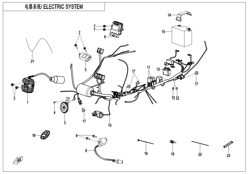ELECTRIC SYSTEM CF110AY10-F15-1
