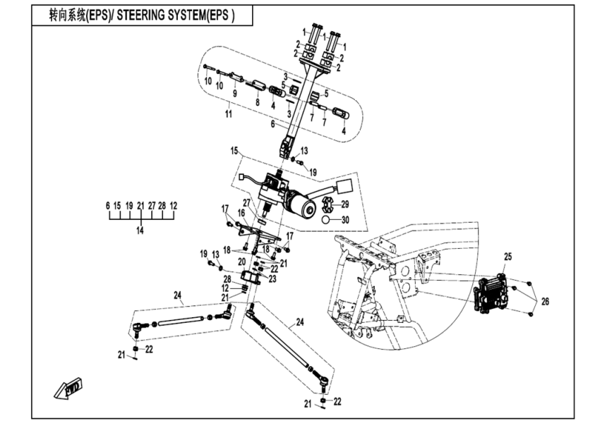 STEERING SYSTEM(EPS) CF400AU-L-F10-2-B