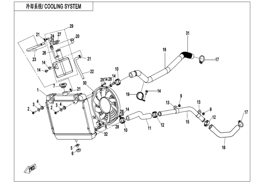 COOLING SYSTEM CF400AU-L-F18-V2