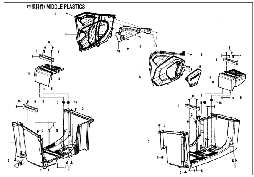 MIDDLE PLASTICS CF400AZ-3L-F04-4