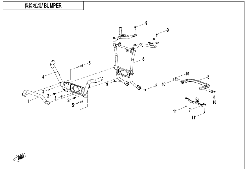 BUMPER CF400AZ-3L-F23-A