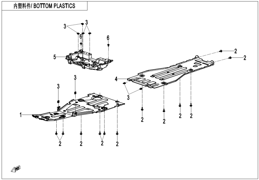 BOTTOM PLASTICS CF400AZ-7L-F04-5