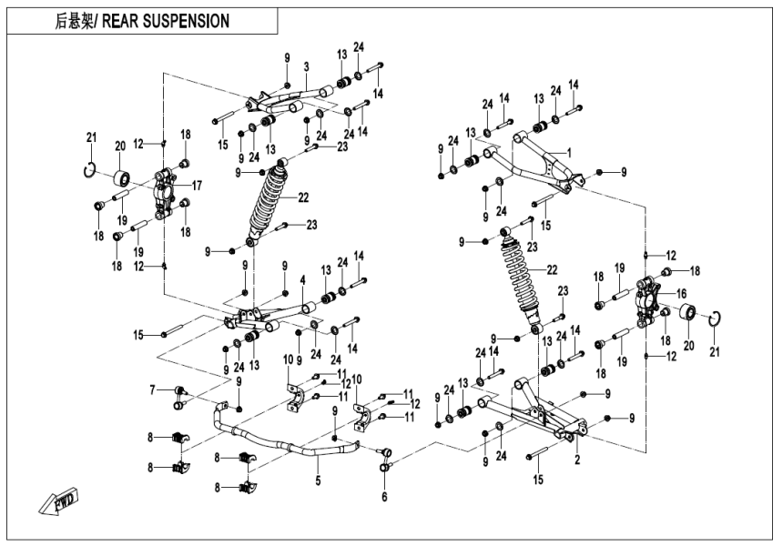 REAR SUSPENSION CF400AZ-7L-F06