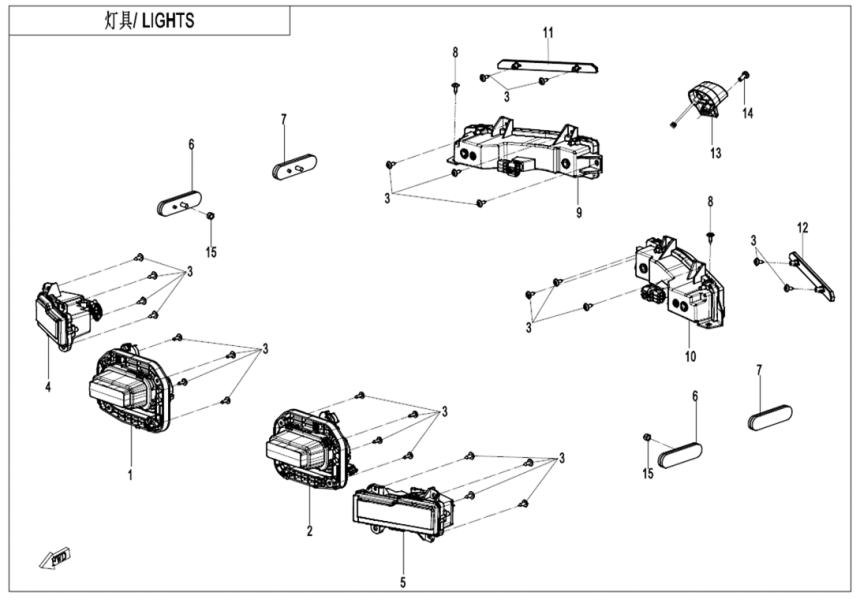 LIGHTS CF400AZ-7L-F16