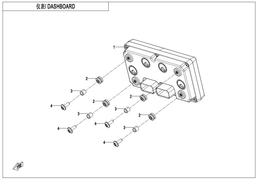 DASHBOARD CF400AZ-7L-F17