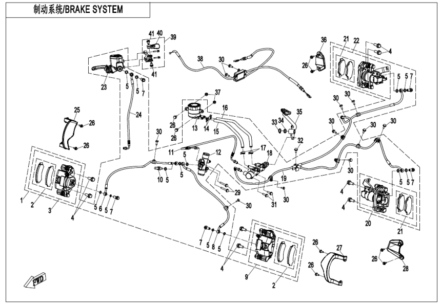 BRAKE SYSTEM(RH PARKING)