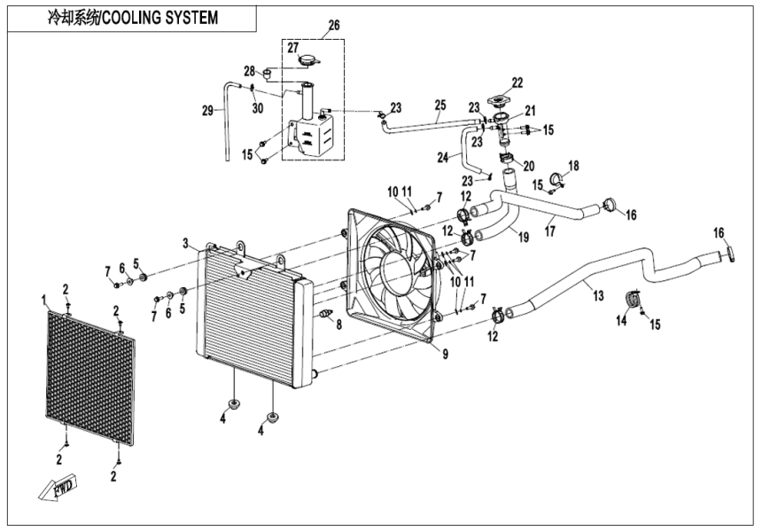 COOLING SYSTEM CF800AU-2A-F18