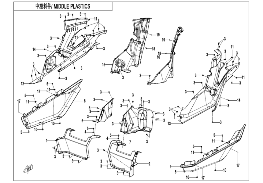 MIDDLE PLASTICS CF1000SU-D-F04-5