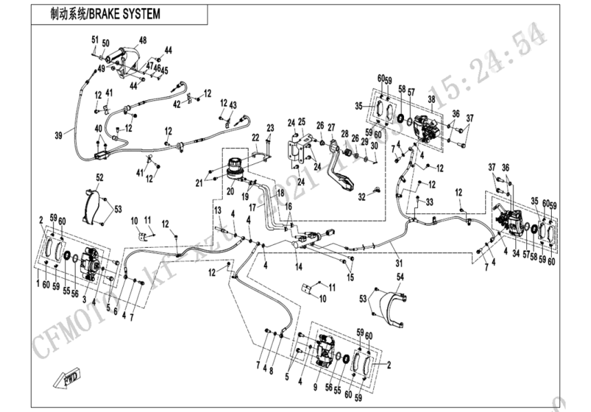 BRAKE SYSTEM CF1000SU-D-F08
