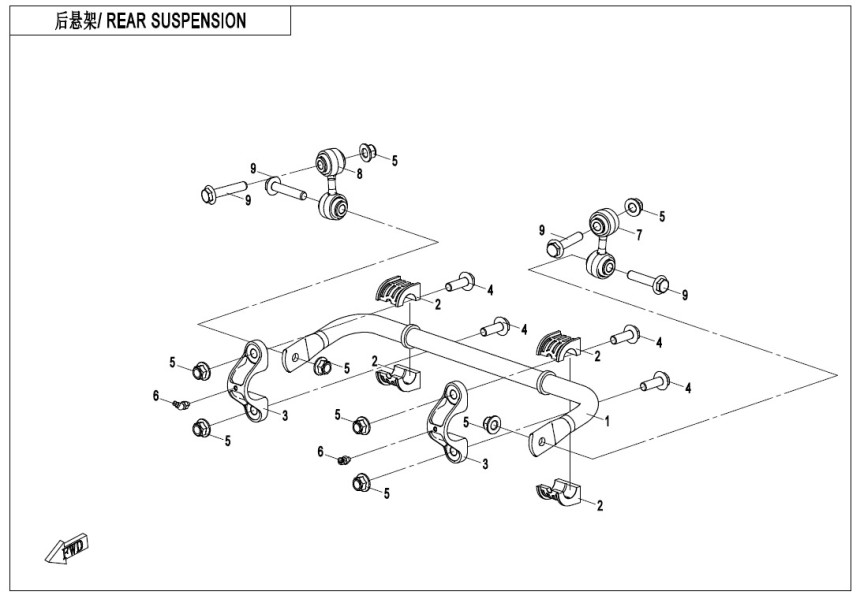REAR SUSPENSION CF1000SZ-3L-F06-3