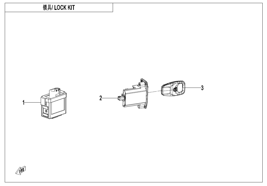 LOCK KIT CF1000SZ-L-F01