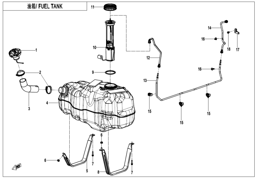 FUEL TANK CF1000SZ-F12