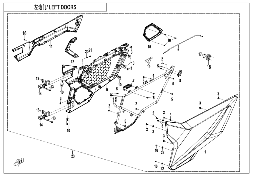 LEFT DOORS CF1000SZ-F37-2