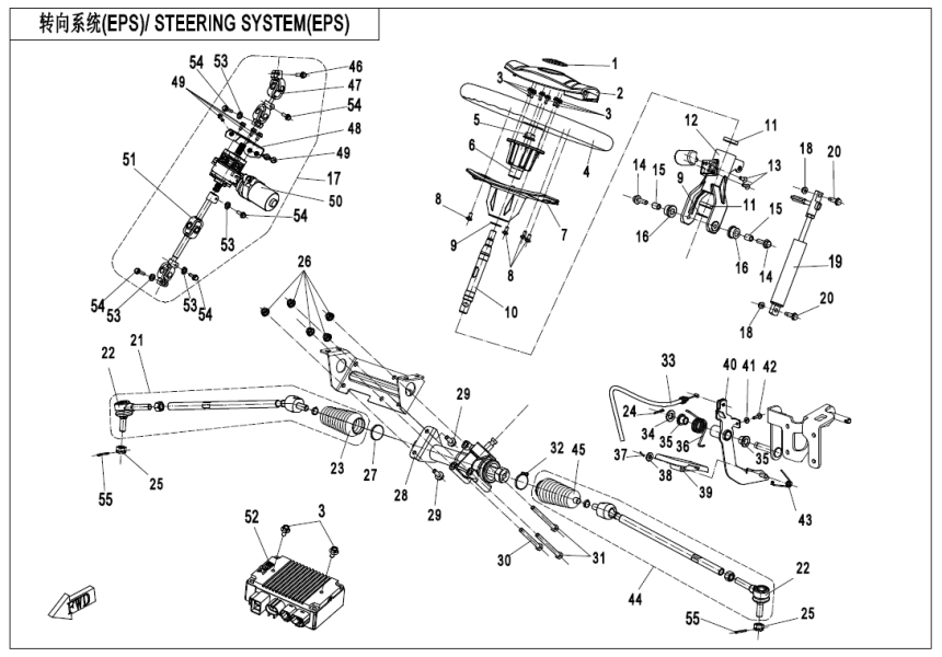 STEERING SYSTEM(EPS) CF500US-EX-F10-B