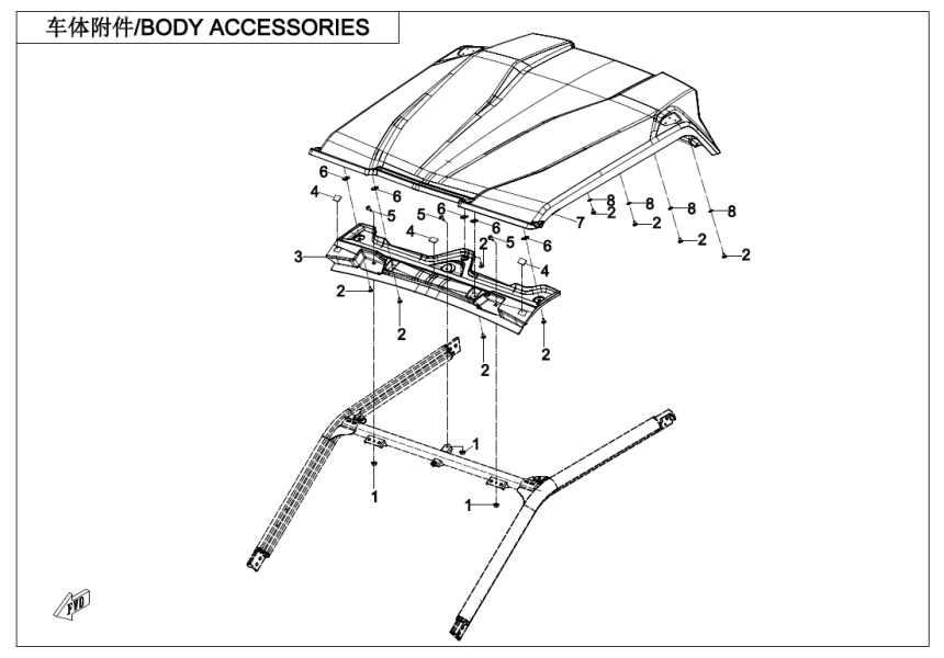 BODY ACCESSORIES CF800SZ-3-F26-1