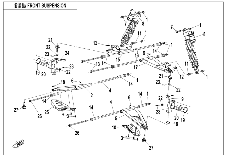 FRONT SUSPENSION(2018)