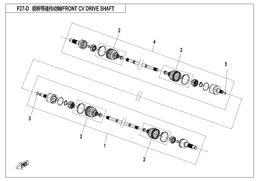 FRONT CV DRIVE SHAFT ASSY(ODN)(2018)