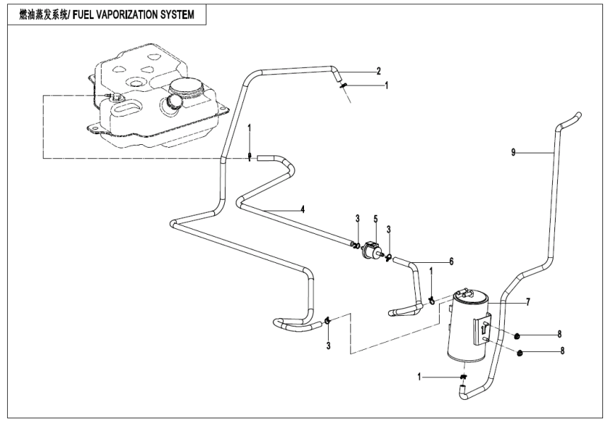 FUEL EVAPORATION SYSTEM