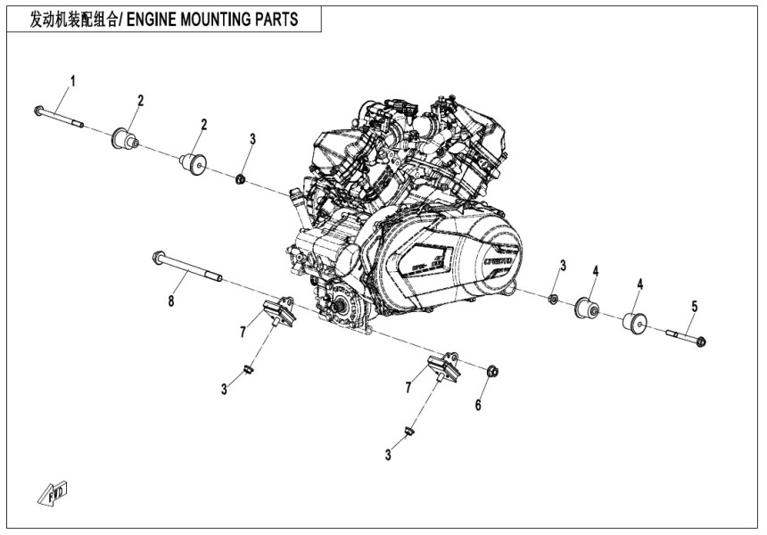 ENGINE MOUNTING PARTS
