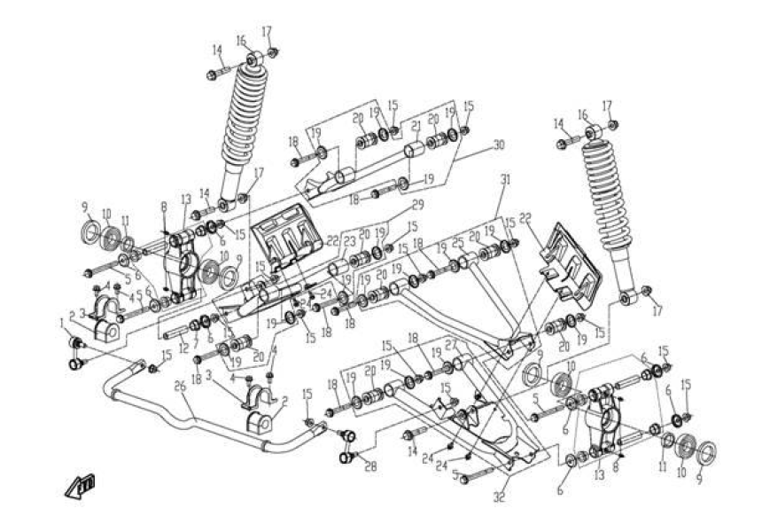 REAR SUSPENSION ASSY