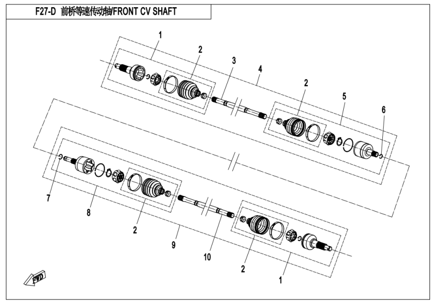 FRONT CV SHAFT(ODM)