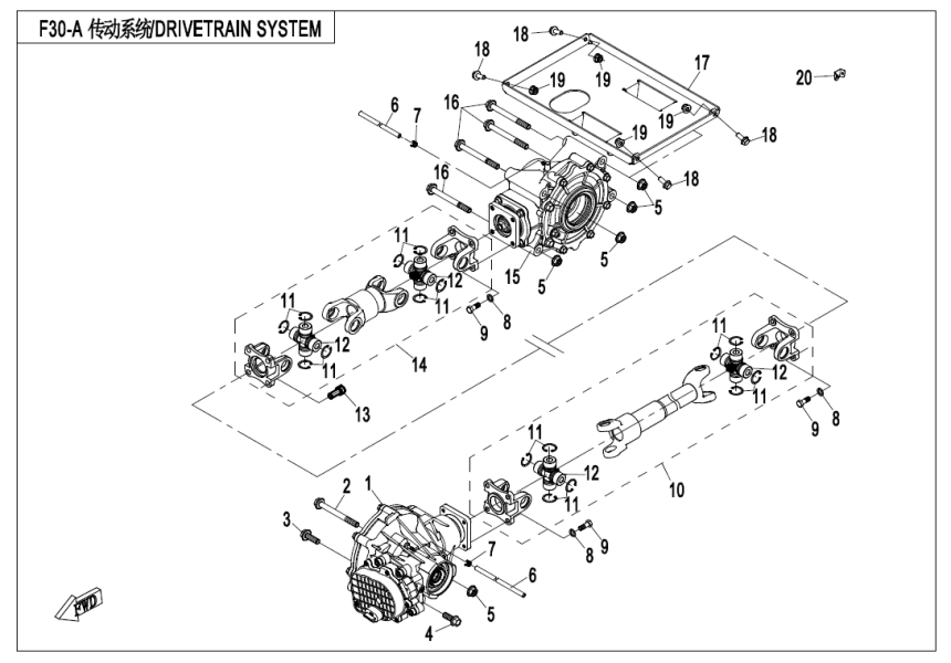 DRIVETRAIN SYSTEM before 2018 CF500UU-F30