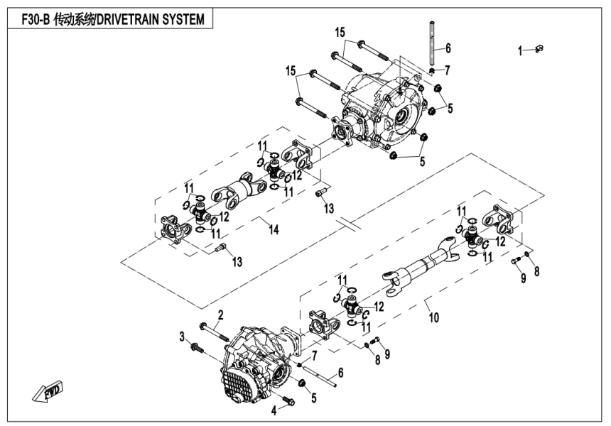 DRIVETRAIN SYSTEM CF500UU-F30-B