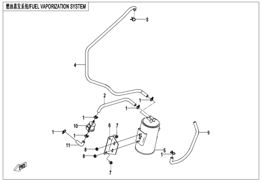 FUEL EVAPORATION SYSTEM