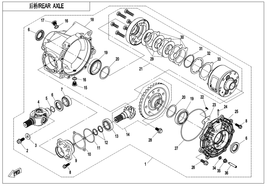 REAR AXLE(AUTOMATIC DIFFERENTIAL LOCK)