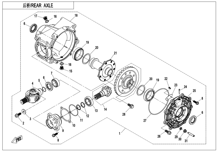 REAR AXLE(2018 CONDITION)