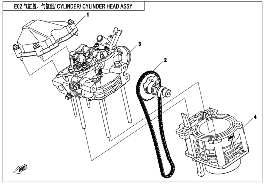 CYLINDER HEAD & CYLINDER ASSY
