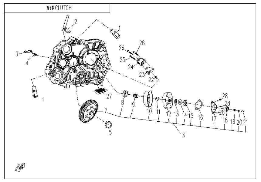 CLUTCH 1P52YH-2-E05