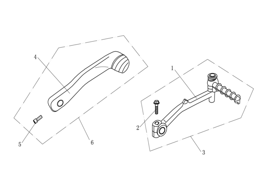 STARTER IDLE SHAFT COMP 1E40QMB-09