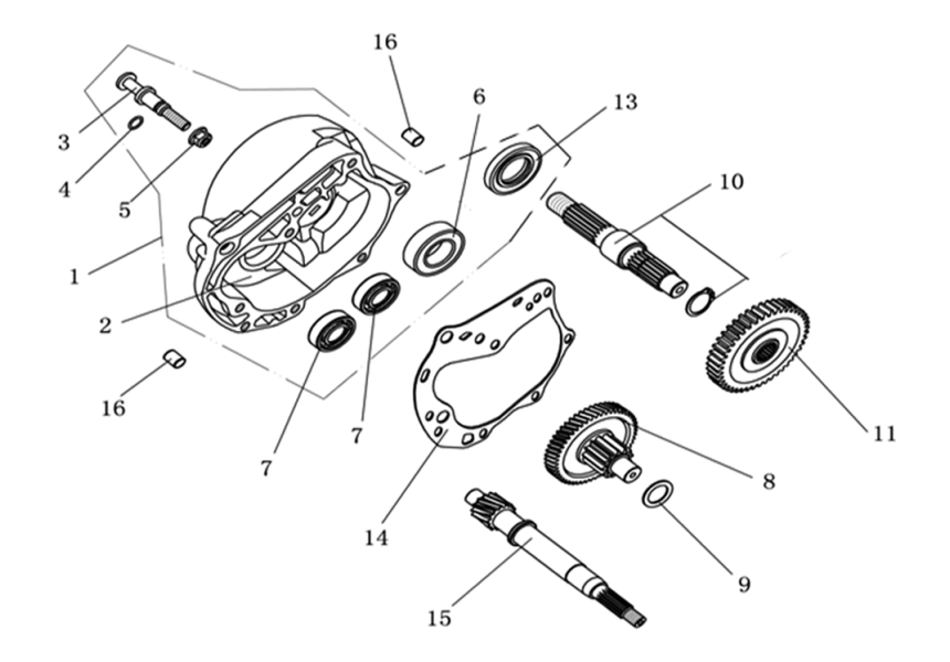 REAR TRANSMISSION 1P39QMB-E08