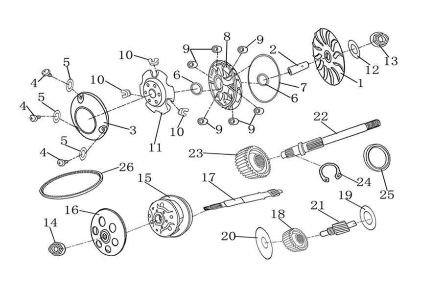 CLUTCH ASSY 1P72MM-E09