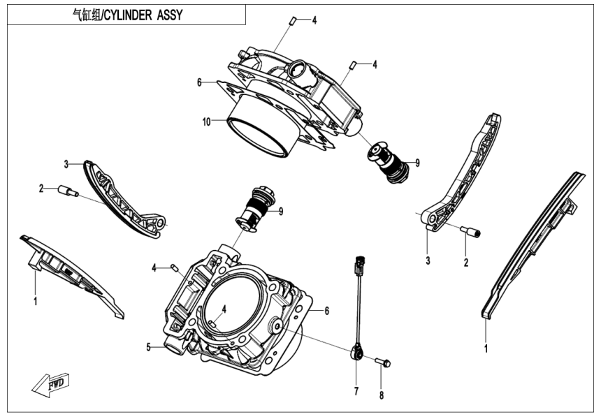 CYLINDER BODY 2V91Y-F-E02-3-V2