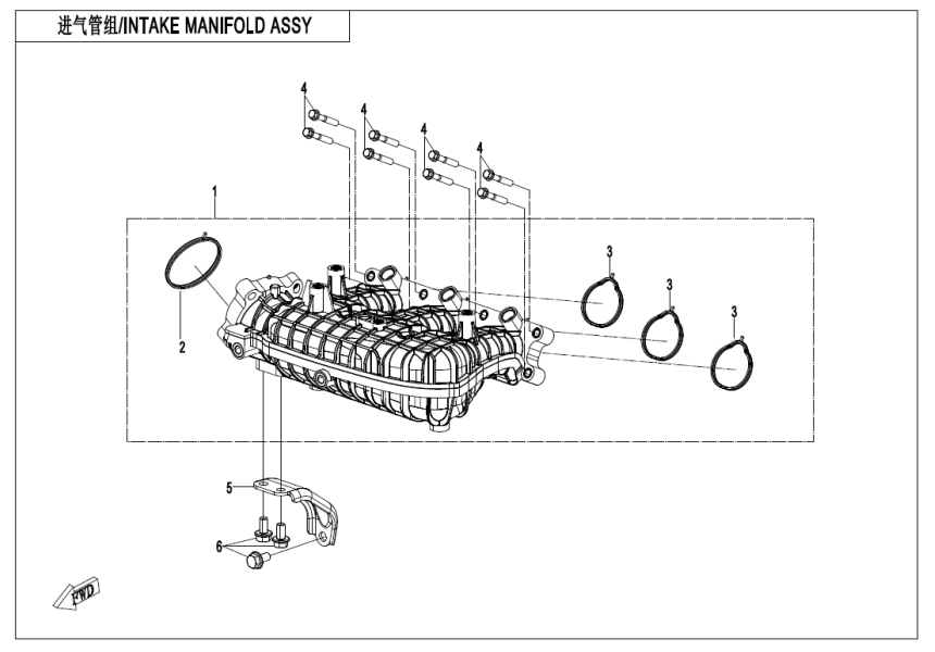 INTAKE MANIFOLD ASSY 380Y-2A-E20-B