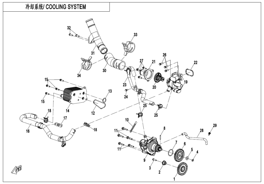 COOLING SYSTEM 380Y-2C-E08