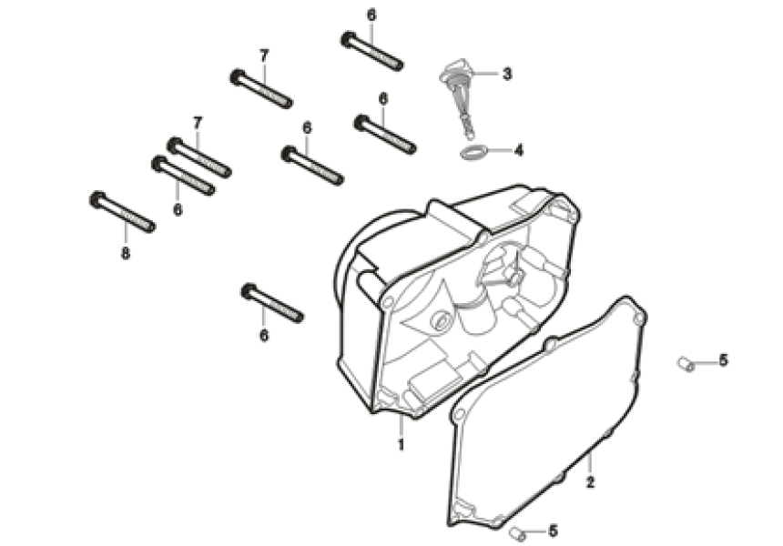 RIGHT CRANKCASE COVER C110-E-4
