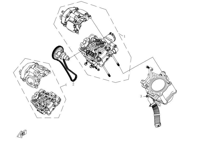 CYLINDER HEAD & CYLINDER ASSY