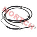 Rear Brake Fluid Hose Assy - Model MICF9AWV-080160-9000 Genuine CFMoto rear brake fluid hose assembly (part 9AWV-080160-9000). Fits CForce 1000/850/800 and GOES TERROX 1000 2024-2026. High-pressure brake hose for reliable rear braking performance.