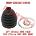 Rear Fixed End Dust Boot - Model MICF5HY0-2803A0-20000 CFMoto 5HY0-2803A0-20000 Rear Dust Boot Seal Kit for Z10 / ZForce 950 / UForce 1000 PRO