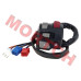 Genuine CFMoto Left Hand Handlebar Switch Assembly 9DQV-166000-4200-10. Fits 2023-2026 CForce 450 L (CF400ATR-3L), CForce 400 Touring/CForce 450 L (CF400AZ-3L), and CForce 520 L (CF500ATR-9L/CF500AU-9L). OEM LH handlebar control switch for ATV. Direct replacement.