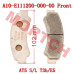 Front Brake Sintered Pad - Model MISG-A10-E111200-000-00 Segway Front Brake Sintered Pad Large T=8.5 | A10-E111200-000-00 | AT5 S/L T3b E5