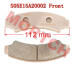 Front Brake Sintered Pad - Model MISG-S05E15A20002 SEGWAY Front Brake Sintered Pad S05E15A20002 T=9 | HH-Grade Copper Sintered, Fits Villain SX10 UTV