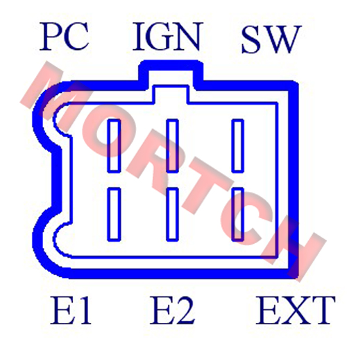 [6-Pin Square/Round Connector Diagram]